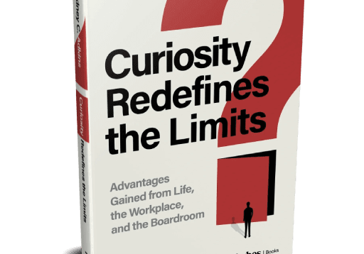 Book cover: "Curiosity Redefines the Limits" by Adkins.